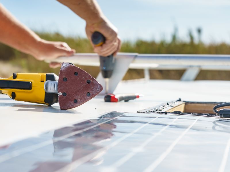 Trailer Roof Installation