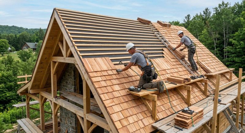 Cedar Roof Installation in Fredericksburg, VA