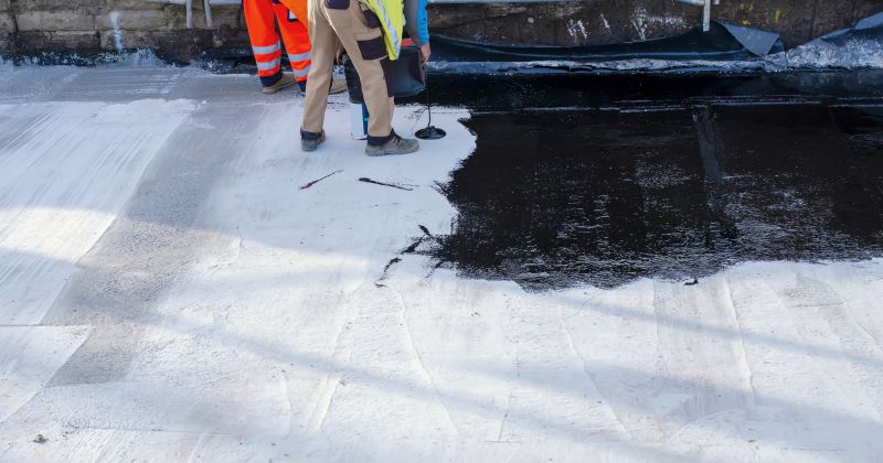 New Roof Coating Application